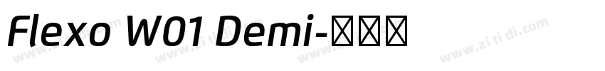 Flexo W01 Demi字体转换